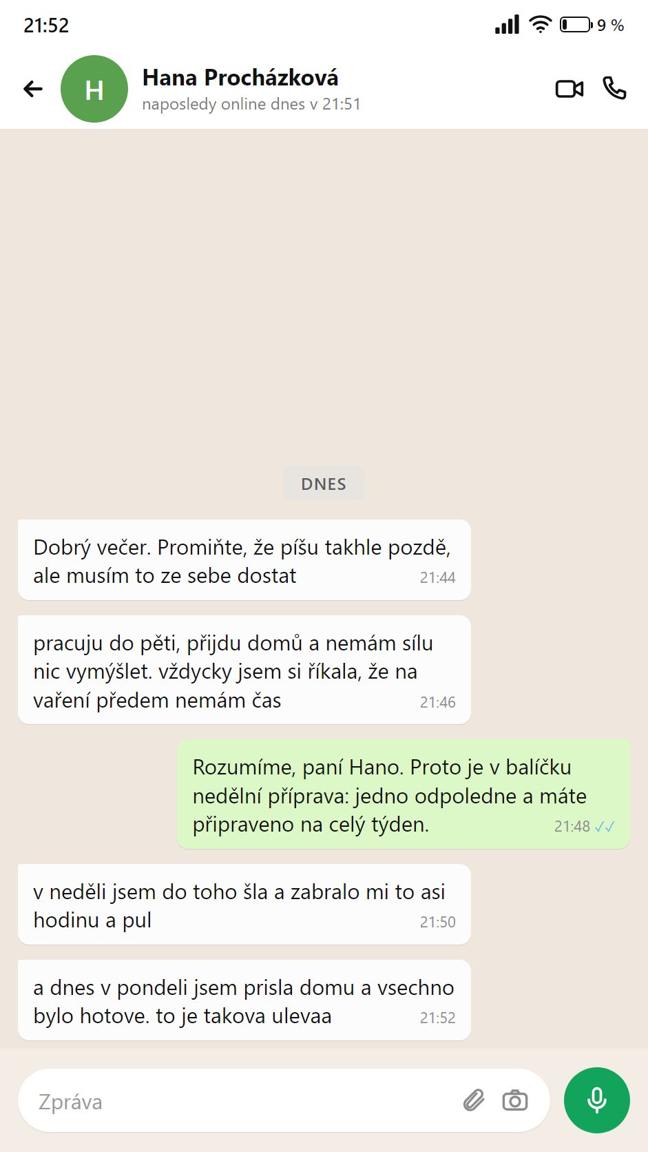 Konverzace: nemám čas